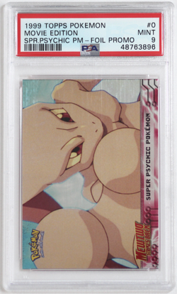 1999 Topps Pokemon Movie Edition #0 Super Psychic Pokemon Foil Promo PSA 9 MINT! - Image 1