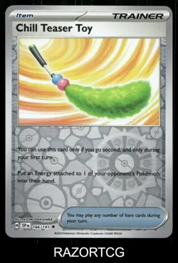 CHILL TEASER TOY 166/191 UC SURGING SPARKS POKEMON REVERSE HOLO NM/M - Image 1