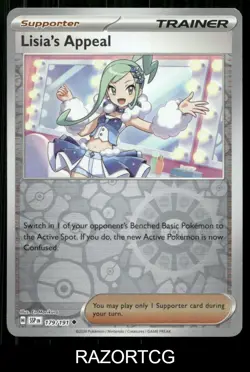 LISIA'S APPEAL 179/191 UC SURGING SPARKS POKEMON REVERSE HOLO NM/M - Image 1