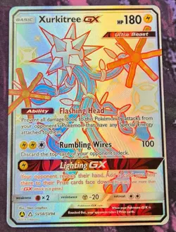 Pokemon: Hidden Fates: Shiny Vault: Holofoil Xurkitree GX: LP Condition - Image 1