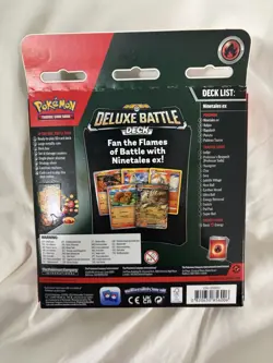 Pokemon Deluxe Battle Deck Ninetales ex Sealed 60 Cards Foil Deck Box Playmat - Image 2