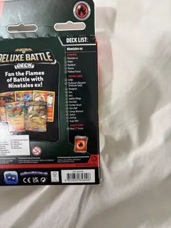 Pokemon Deluxe Battle Deck Ninetales ex Sealed 60 Cards Foil Deck Box Playmat - Image 3