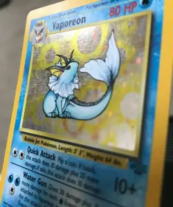 Vintage HOLO Jungle Vaporeon 12/64 Pokemon 1999 wotc #134 Pokemon Card LP/MP - Image 2