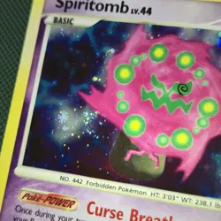 FART WHOLE SWIRL 🌀💫 BLEED Spiritomb 16/146 Legends Awakened Holo Pokemon Card - Image 2