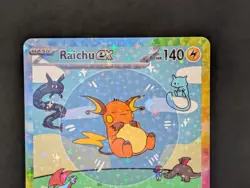 BUBBLE RAICHU EX POKEMON CARD * FAN ART * MEW FRIENDS Paldean 232/091 - Image 2