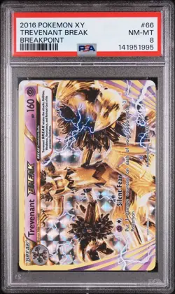 2016 Pokemon XY Breakpoint # 66 Trevenant BREAK PSA 8 NM-MT Free Ship! NEW CERT! - Image 1