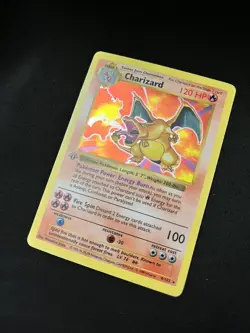 Pokemon Charizard Base Set 4/102 Holo 1st Edition Shadowless - Image 2