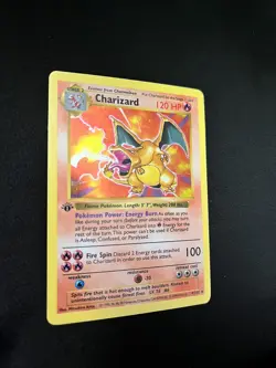 Pokemon Charizard Base Set 4/102 Holo 1st Edition Shadowless - Image 4