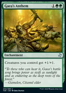 MTG Magic the Gathering Gaea's Anthem (204/429) Time Spiral Remastered NM - Image 1