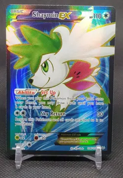 Shaymin EX Full Art 106/108 Roaring Skies Pokemon Holo LP - Image 1