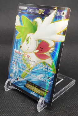 Shaymin EX Full Art 106/108 Roaring Skies Pokemon Holo LP - Image 3