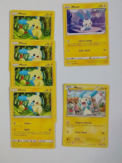 Pokemon TCG Card Lot Minun - Image 1