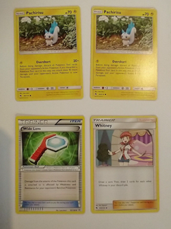 Pokemon TCG Card Lot Pachirisu Whitney Wide Lens - Image 1
