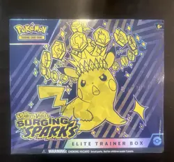 Pokemon TCG Scarlet & Violet Surging Sparks Elite Trainer Box ETB Sealed - Image 1