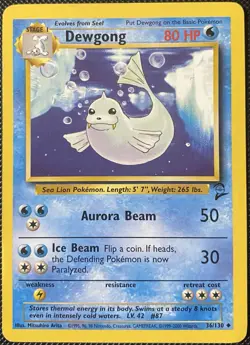 Dewgong 036/130 Base Set 2 Regular (See Photos) Pokemon Card - Image 1
