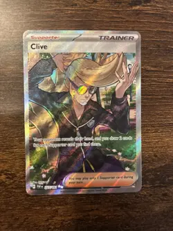 CLIVE 227/091 PALDEAN FATES POKEMON (ULTRA RARE FULL ART, NM) - Image 1