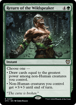 Return of the Wildspeaker [Outlaws of Thunder Junction Commander] Magic MTG - Image 1
