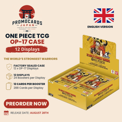 CASE DISPLAY ONE PIECE OP17 PRESALE - EN ENG - Image 1