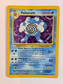 Poliwrath Base Set 13/102 Pokemon TCG - EX/MT - Image 3