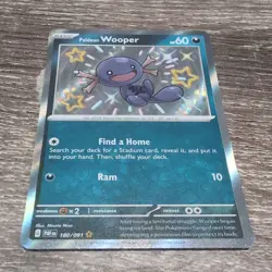 Paldean Wooper 180/091 - Shiny Rare - Paldean Fates - Pokemon TCG - NM - Image 1