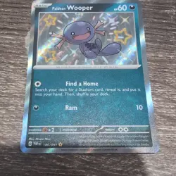 Paldean Wooper 180/091 - Shiny Rare - Paldean Fates - Pokemon TCG - NM - Image 2