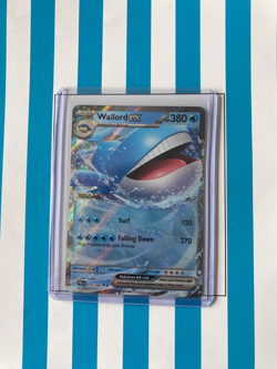 Pokemon Wailord EX 016/084 Pitch Black Double Rare Holo TCG Card - Image 1