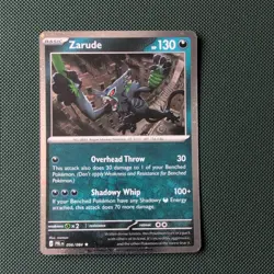 Zarude 056/084 Holo Rare Pitch Black Pokemon TCG Card - Image 1