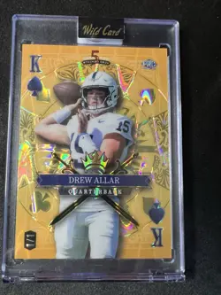 2025 Wild Card Gold 1/1 Drew Allar Pittsburgh Steelers Rookie RC - Image 1