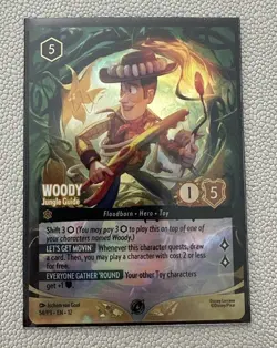 Woody - Jungle Guide (Store Championship) 54 Disney Lorcana Promo Cards Holo - Image 1