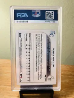 2022 TOPPS CHROME SONIC SP #221 BOBBY WITT JR PSA 9 Rare Rookie Card - Image 2