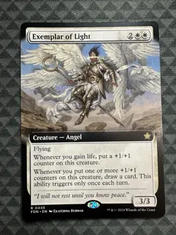 MTG Exemplar of Light #0445 Extended Art Rare Foundations (FDN) - Image 2
