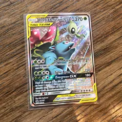 Pokemon Celebi & Venusaur GX SM167 SM Promo TAG TEAM Holo 270 HP English - Image 1