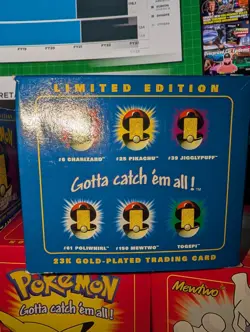 Pokemon 23K Gold-Plated Limited Edition Trading Card Set of 6 w/ Boxes - Image 2