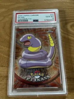 1999 TOPPS POKEMON TV FOIL #23 EKANS PSA 10 - Image 1