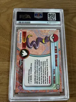 1999 TOPPS POKEMON TV FOIL #23 EKANS PSA 10 - Image 2