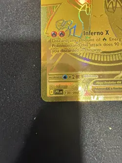 Mega Charizard X EX 130/094 Gold NM/M Phantasmal Flames Pokemon TCG - Image 5
