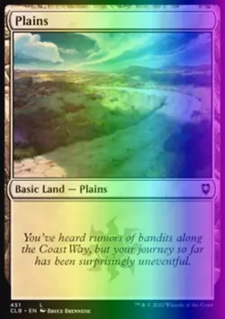 MTG Plains (451/1062) Commander Legends Battle for Baldur's Gate LP FOIL - Image 1