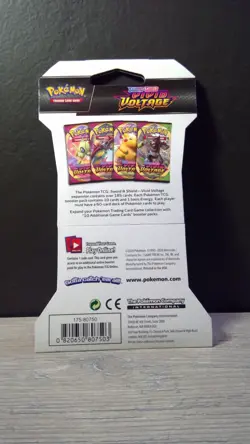 Pokemon TCG Vivid Voltage Sleeved Booster Pack Sword & Shield New Sealed - Image 2