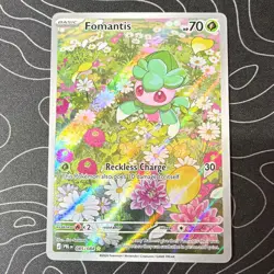 Pokemon Pitch Black - Fomantis Illustration Rare - Holo 085/084 - Image 1