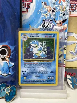 1999 Pokemon Base Set Unlimited Blastoise Rare Holo #2/102 (DMG/HP-) - Image 1