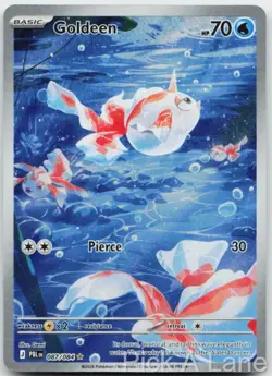 Goldeen 087/084 Illustration Rare Pitch Black Pokemon Holo Near Mint - Image 1