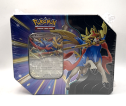 Pokemon TCG Galar Legend Zacian V Tin 2020 Tin w/ 5 Packs New Sealed - Image 1