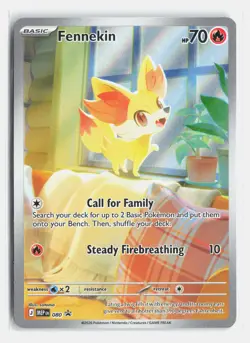Fennekin 080 Holo Promo ME: Mega Evolution Promo Holo Near Mint - Image 1