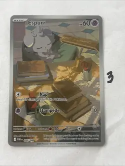 Pokemon TCG Espurr 095/088 Perfect Order Shiny Rare Illustration Rare NM Card - Image 1