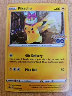 Pokemon TCG Pikachu SWSH234 Black Star Pokemon Go Promos - Image 1