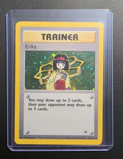 Erika 16/132 Pokemon TCG Gym Heroes Holo Rare - NM+ - Image 2