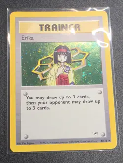 Erika 16/132 Pokemon TCG Gym Heroes Holo Rare - NM+ - Image 5