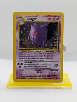 WoTC Pokemon TCG Fossil Gengar 5/62 Holo Rare 1999 Heavily Played - Image 1