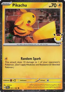 Pikachu (Pokemon Day 2026) Holo Common Miscellaneous Cards & Products 051/162 NM - Image 1