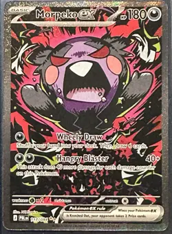 Pokemon English Pitch Black Morpeko EX 117/084 SIR Special Illustration Rare NM - Image 1